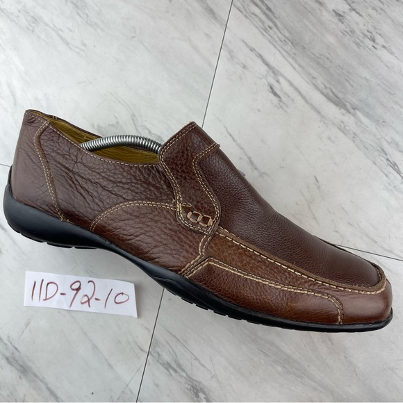 Sandro Moscoloni Brown Leather Slip On Loafers Mens Size 11  display picture 3